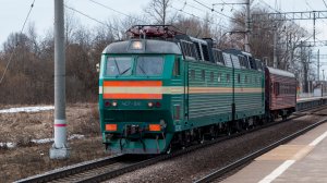 Поезда на перегоне Дорохово - Можайск Московской железной дороги. Март 2026 года