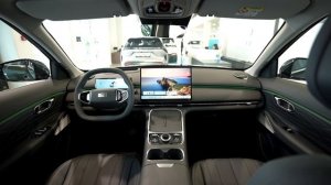 Geely EX5 EM-i. Зеленый металлик.