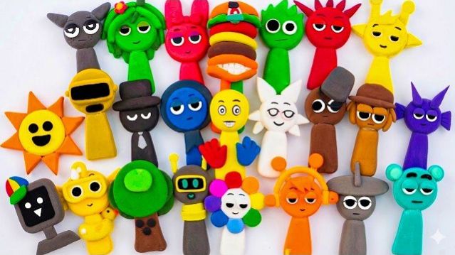 УГАДАЙ КАКОГО СПРУНКИ ИЗ ГЛИНЫ В СЛЕПОЙ КОРОБКЕ РАСПАКОВКА