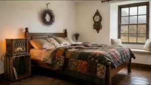 Экскурсия по уютному коттеджному домику, Декор фермерского дома, Атмосфера дождливого дня,