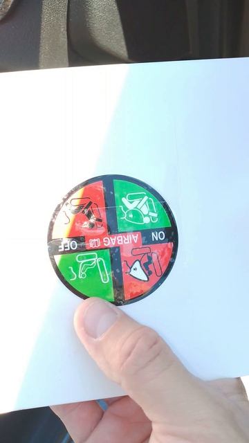 Наклейка выкл. подушки безопасности Веста