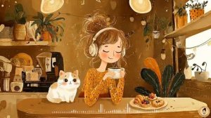 Gentle Cafe Animation ☕ Cozy Jazz for a Peaceful Morning – Slow Down & Enjoy Today