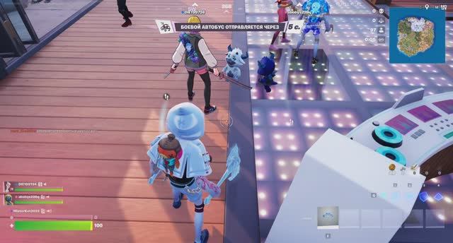 играем в фортнайт пытаемся взять топ один