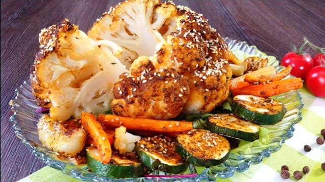 Обалденная запечённая капуста с кунжутом - хрустит громче, чем чипсы! 💥🥦 смотреть онлайн
