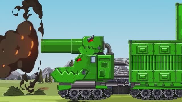 The City Of Dead Tanks  EITEN MONSTROY Vs HKS  Cartoons About Tanks