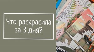 ЧТО РАСКРАСИЛА ЗА 3 ДНЯ?