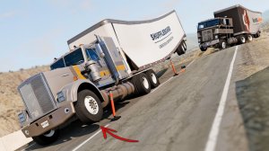 КРУГИ РАЗРУШЕНИЯ - ФУРА с ПЕРЕГРУЖЕННЫМ ПРИЦЕПОМ РАЗРУШАЕТСЯ. Интересно. Авария. Мультики Для Детей