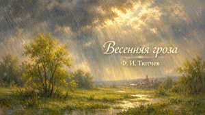 Весенняя гроза — Ф. И. Тютчев