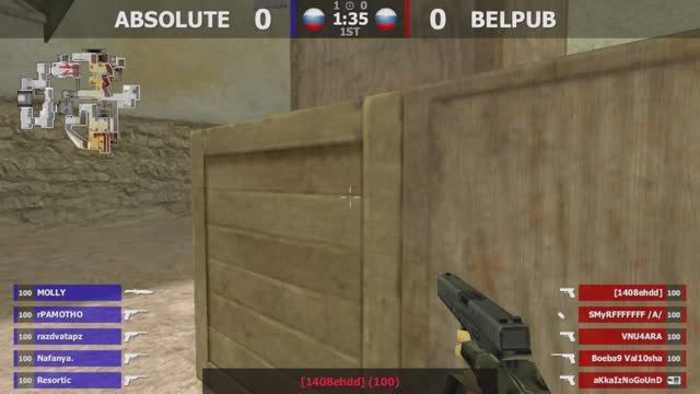 ABSOLUTE -vs- BELPUB | 2 карта | Шоу-Матч | @kn1feTV