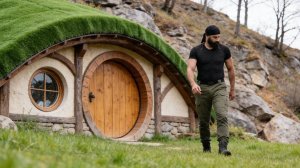 Мужчина Строит ДОМ ХОББИТА из Огромного Бака для Воды | От Начала до Конца