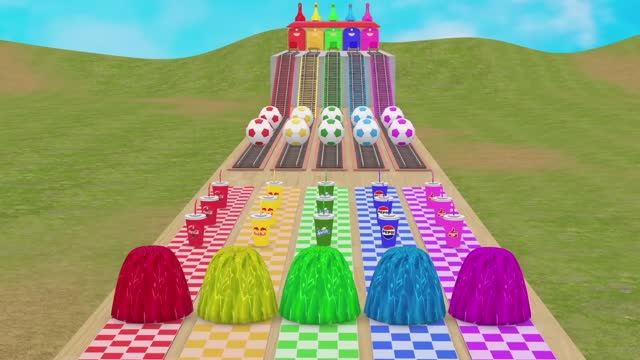 Корова слон тигр горилла бегемот мультяшные 3D животные большая горка веселые краски Синий трактор