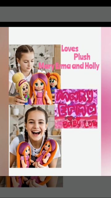 Mary Erma and Holly soft Plush