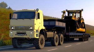 637 / ETS2 1.53 / Суровая Россия Забайкалье "R7" / КАМАЗ 65225 БАТЫР