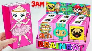 💖СДЕЛАЙ САМ РАСПАКОВКА РОЗОВОЙ КОРОБКИ БАЛЕРИНЫ КАПУЧЧИНЫ ☕🩰 ВСЯ ИТАЛЬЯНСКАЯ БРЕЙНРОТ МИСТЕРИ БОКС