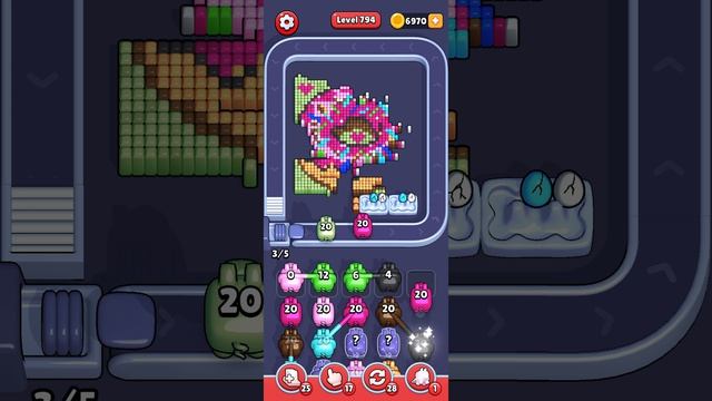 Прохождение 794 уровня Pixel Flow