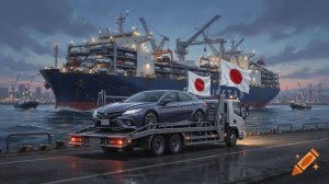 Полный путь машины из Японии в Россию (Владивосток) при продажах на аукционах