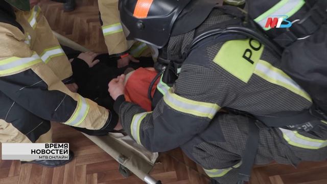 Условный пожар потушили в одном из административных зданий Росгвардии в Волгограде