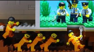 Побег из тюрьмы Lego City: Секретный туннель для побега | Lego Stop Motion