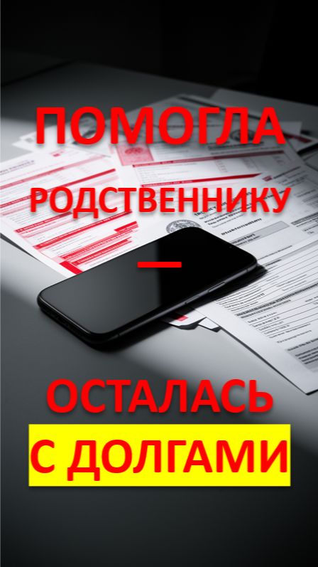 ⚖️ ПОМОГЛА РОДСТВЕННИКУ — ОСТАЛАСЬ С ДОЛГАМИ