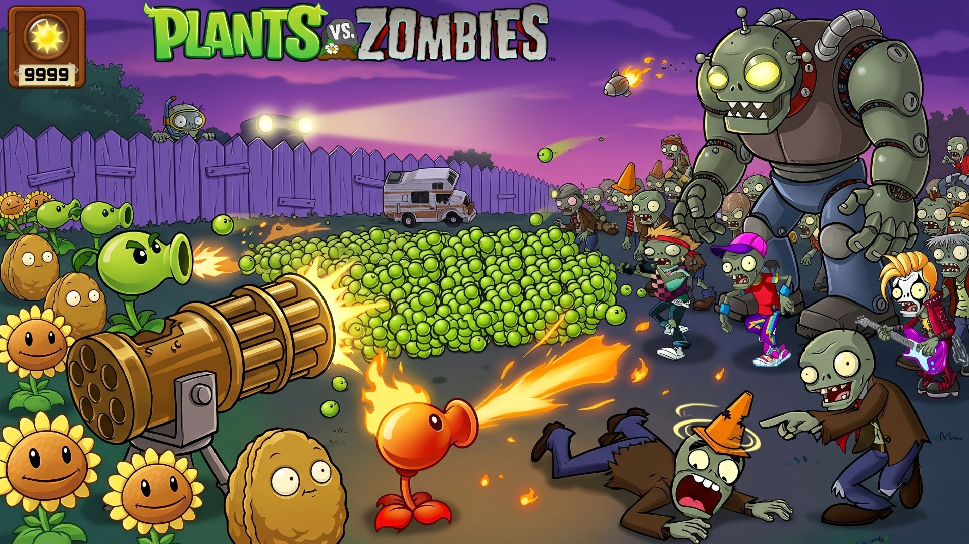 Зомби против растений! Plants vs Zombies ПвЗ PvZ Растения против Зомби Битва прохождение игры