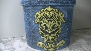 Индивидуальный стиль  : декор пластиковых ведер своими руками .