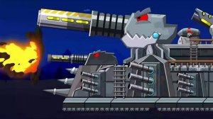 German fanatics vs the Soviet strongman  Fire Truck Vs Hks  Cartoons about tanks