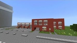 Строим пожарую часть в майнкрафт "Припять"