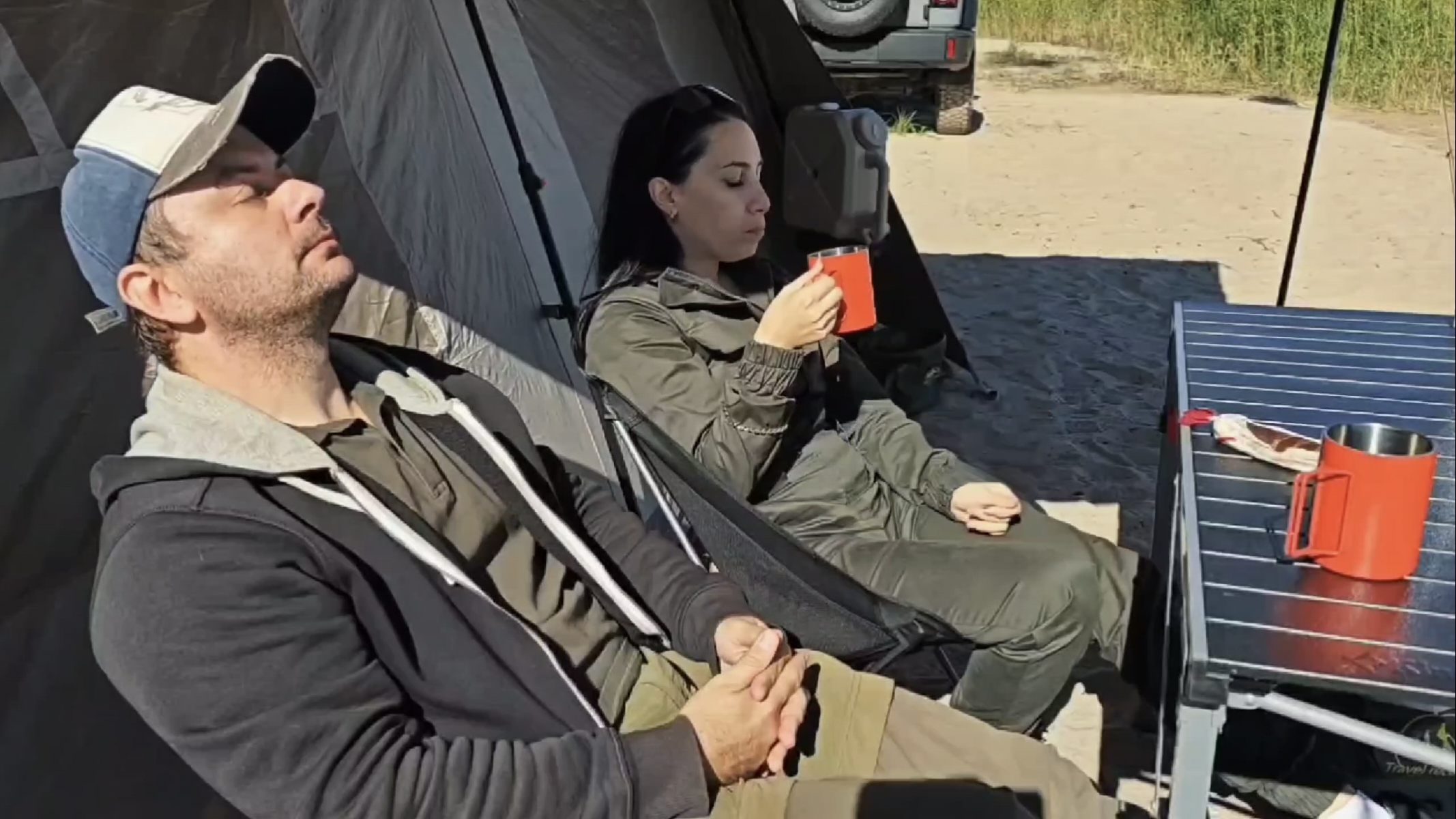 Кемпинг на озере Ладога в раннем сентябре. [ASMR]