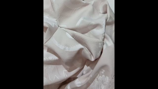 Хлопковый жаккард приглушённый розовато-бежевый ИТАЛИЯ