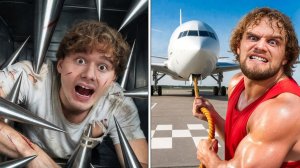 Экстремальные Задания Для Друзей! Перетяни Самолёт - Получи Деньги!(Сатир, Кореш, Парадеич, Кокошка)