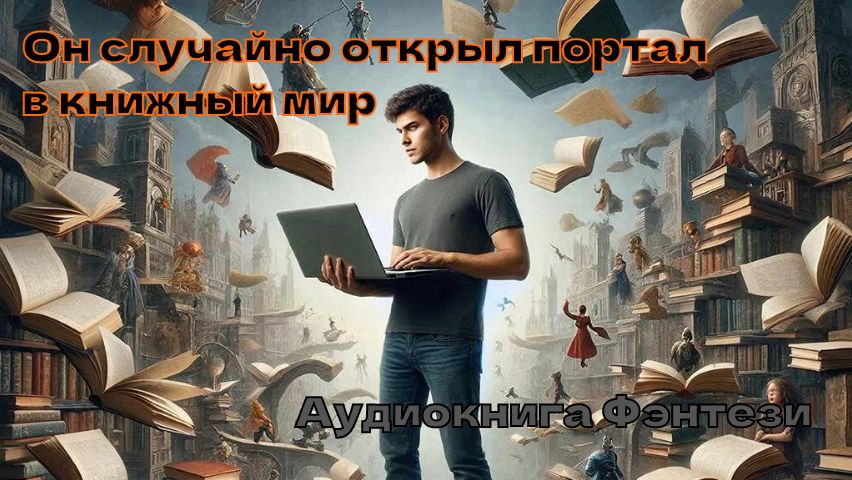 Аудиокнига Фэнтези «Он случайно открыл портал в книжный мир»
