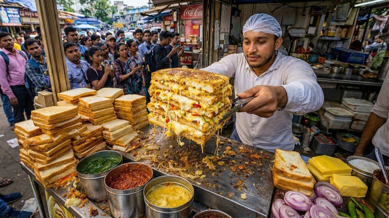 Самое безумное в мире приготовление индийских сэндвичей – Мегаколлекция за 1 час