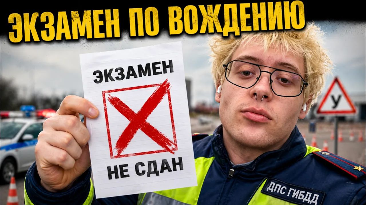 ДЕНЖЕР ЛЕХА СДАЕТ ЭКЗАМЕН НА ВОЖДЕНИЕ (ПДД)