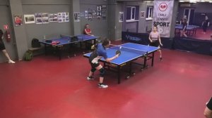 1/8 Здобнов/Шомысова (974) - Башмаков/Алексеенко (1010) 19.04 БЛИЦ-турнир МИКСТ настольный теннис