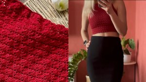 #пряжа_к_чаю Отчет за 4/5 неделю🌸Процесс, 1 готовая работа на мне😁