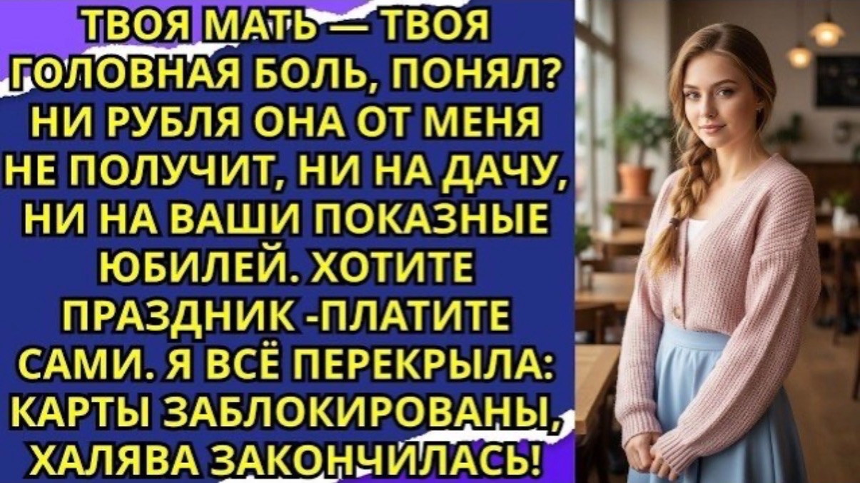 Купил дачу маме потерял семью.Я живу одна на квартире, а он в отхожей у свекрови!