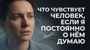Что чувствует человек, если я постоянно о нём думаю?