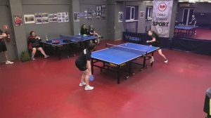 1/4 Сергеев/Ланцетова (1181) - Виноградов/Шарый (1081) 19.04 БЛИЦ-турнир МИКСТ настольный теннис