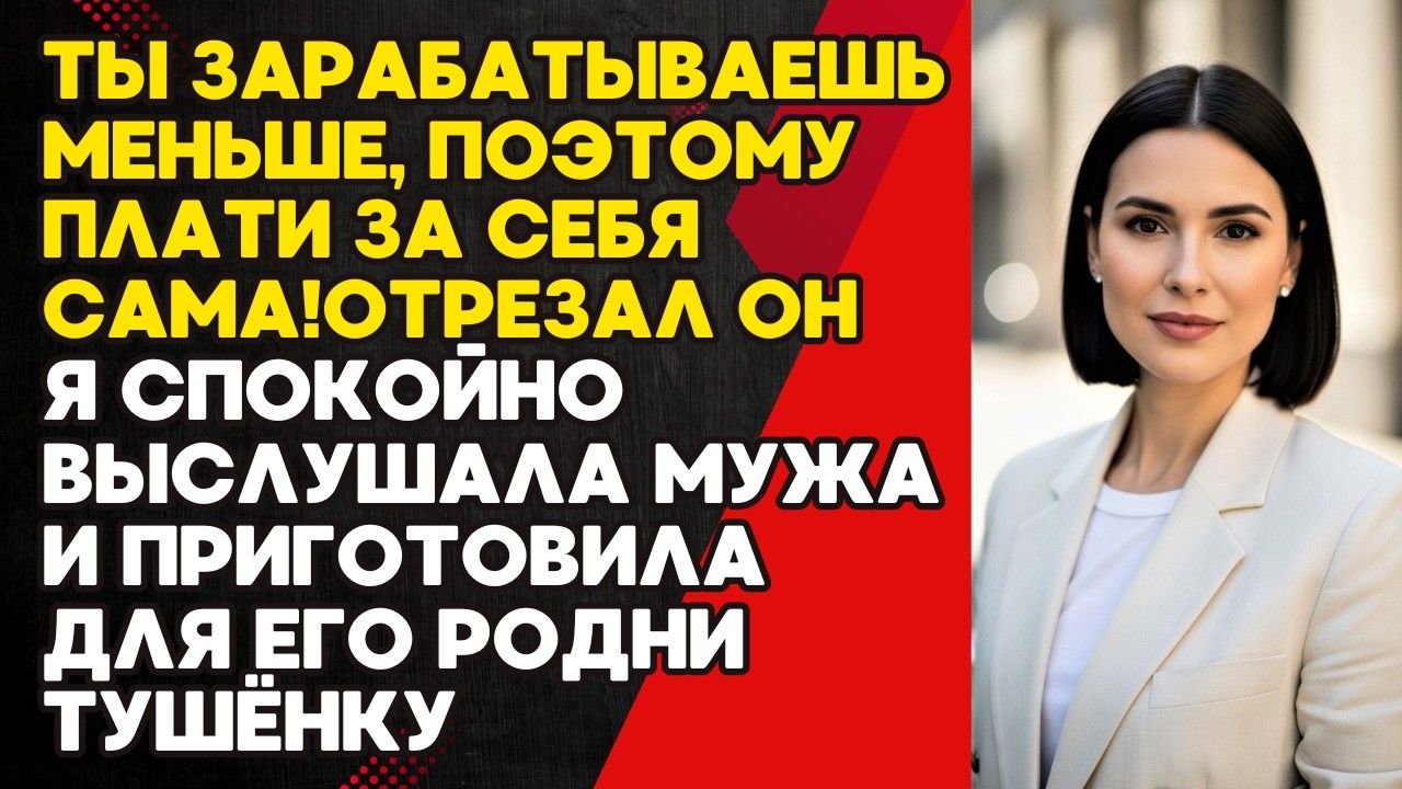 Муж считал Жену обузой и потребовал разделить расходы»