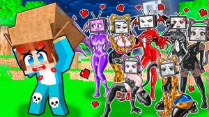 МЕНЯ ПРИЮТИЛА СЕМЬЯ КАМЕРАМЕНА В МАЙНКРАФТ! КРАСЯ CAMERAMAN FAMILY MINECRAFT