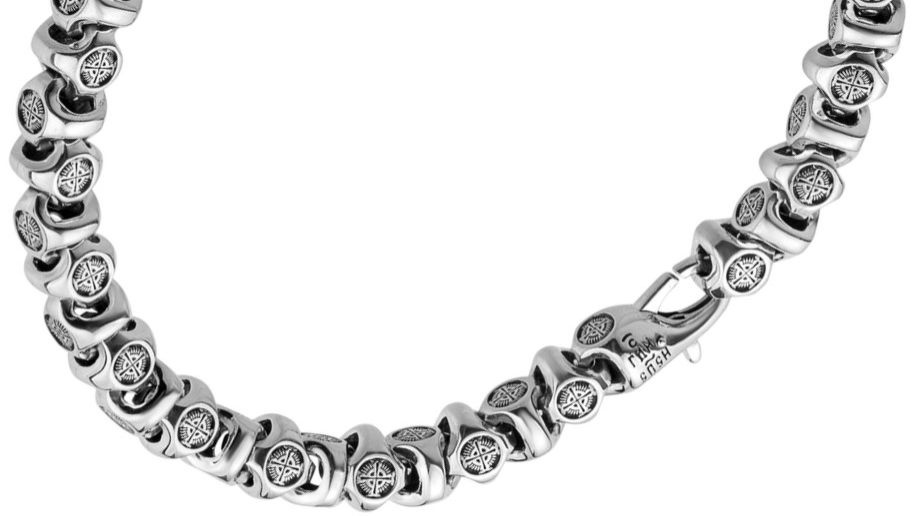 Браслет «Греческий крест» серебро 925 проба (арт. 11.100А)