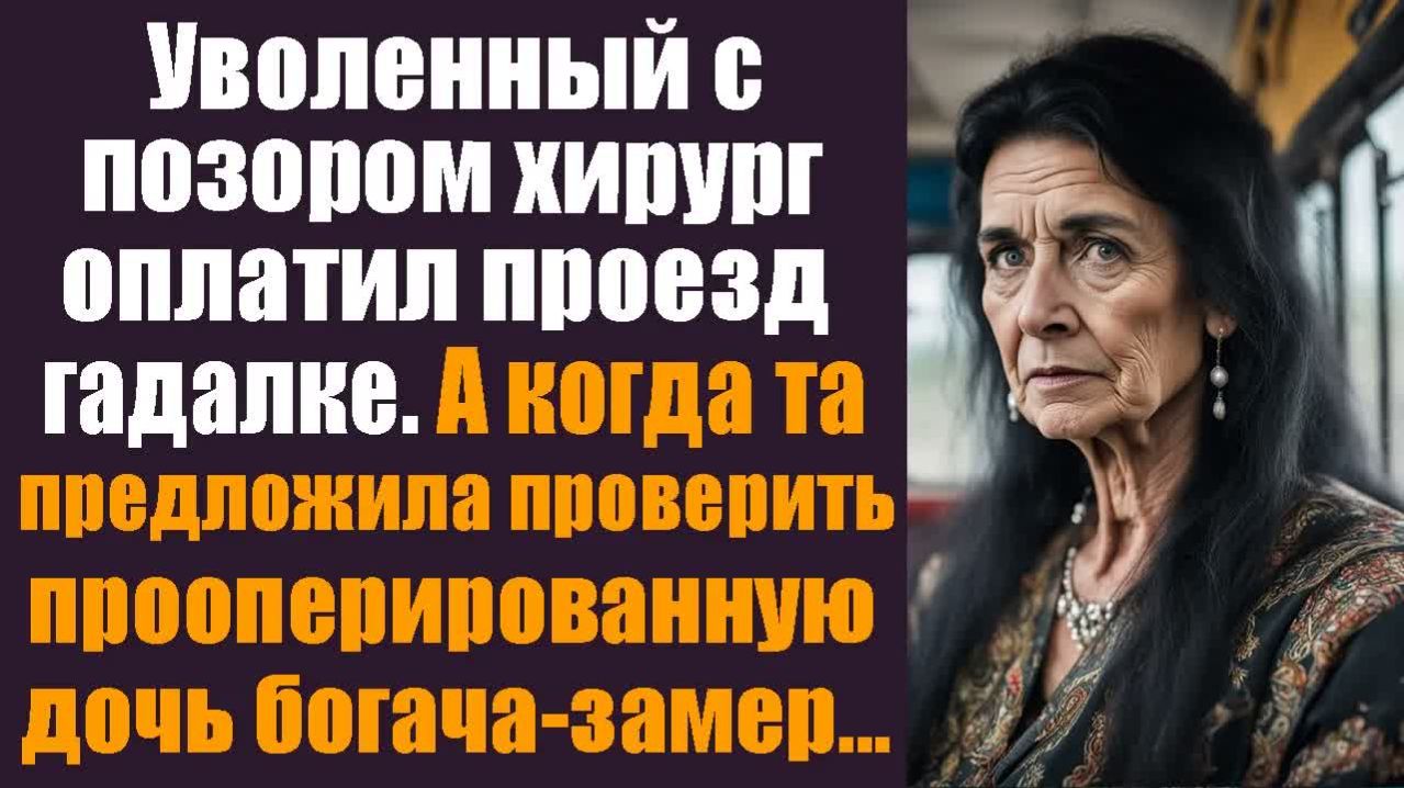 Жизненные истории. Аудиорассказ слушать.  Уволенный с позором хирург оплатил проезд гадалке