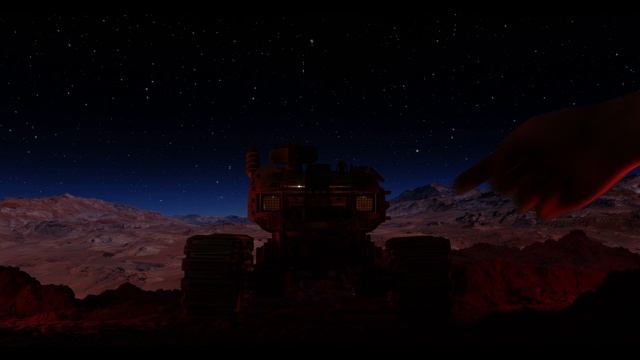 Марсоход Террмаформатор-HOBOS с подсветкой от Lemmo. Деревянный конструктор