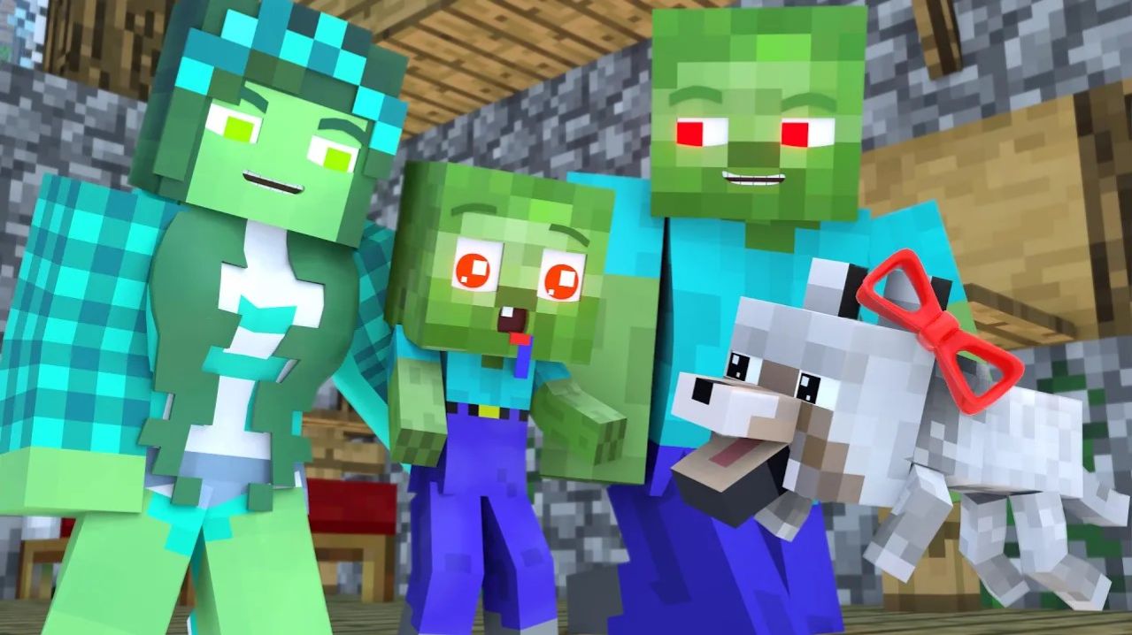 Счастливая семья и верный друг  Тяжелый случай. Майнкрафт Мультик