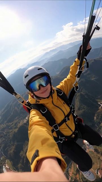 Парапланеризм с высоты: захватывающие моменты #параплан #приключения #экстремальныйспорт