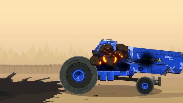 The BIG ROTATION Land Rover Breaking Through The Defences Of Moscow  Cartoons About Tanks