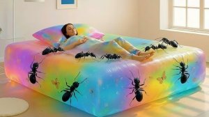 Какую кровать своей мечты выбрали бы Вы? ✨ Невероятно приятная ИИ-анимация как в Мультики!