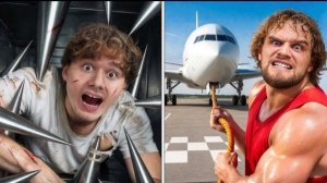 Экстремальные Задания Для Друзей! Перетяни Самолёт - Получи Деньги!(Сатир, Кореш, Парадеич, Кокошка)