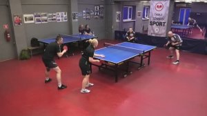 I ф. Закзун/Орлова (1203) - Садовников/Южакова (1208) 19.04 Парный турнир по настольному теннису