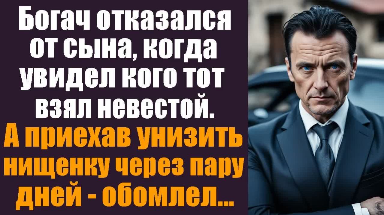Истории из жизни. Слушать истории. Богач отказался от сына когда увидел кого тот взял невестой
